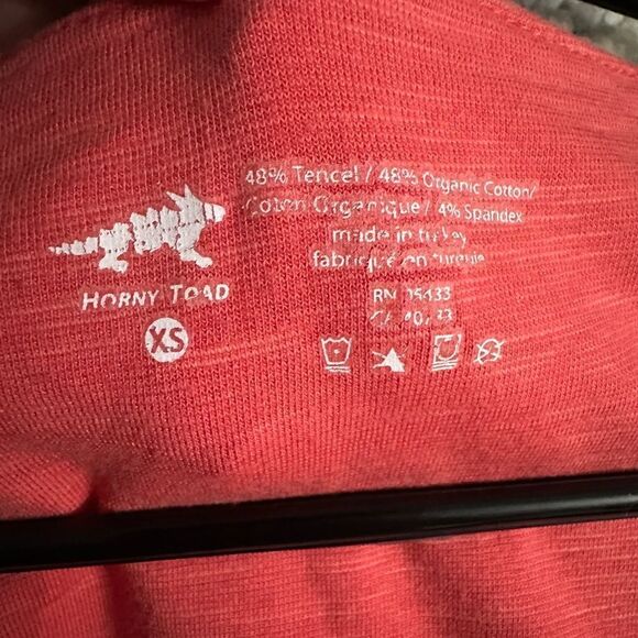 Horney Toad Tencel Short Sleeve Dress Size XS Coral - Picture 4 of 4